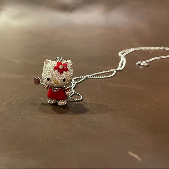 Hello Kitty Swarovski Crystal necklace.. - Picture 8 of 14